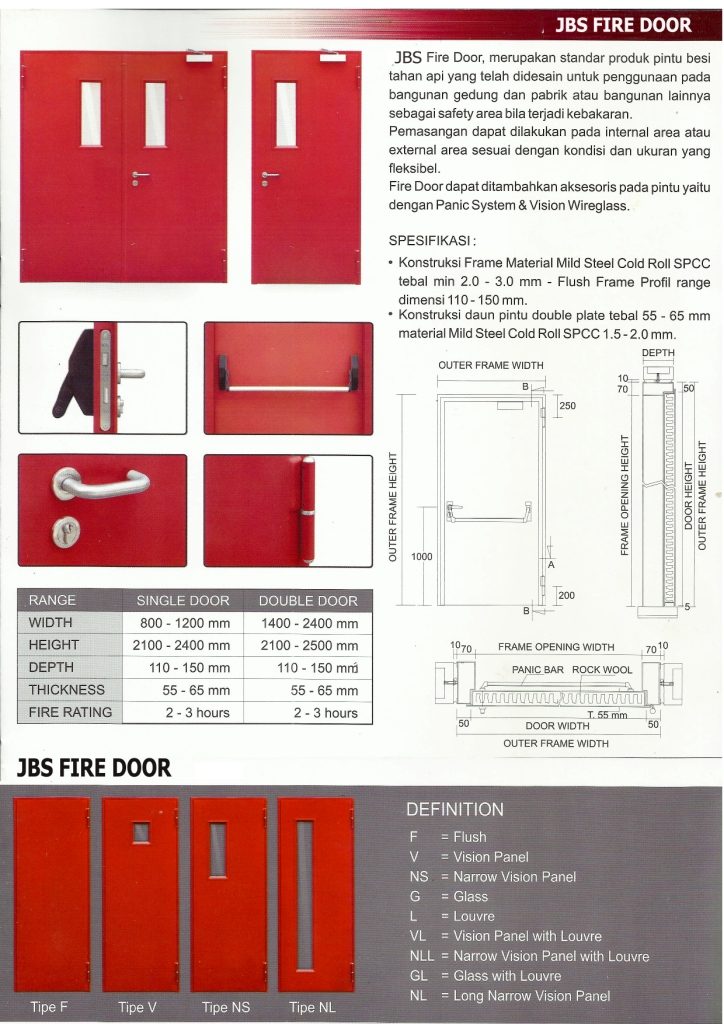 Fire Door In Singapore, HOTLINE 081-233-8888-61 - Pintu 